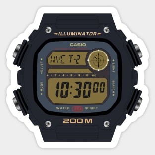 Casio DW 291 in color Sticker